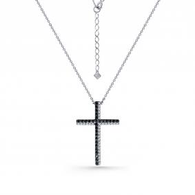 Г08-10-0854-43-00 Колье из серебра с фианитом Серебро 925° Г08-10-0854-43-00 фото