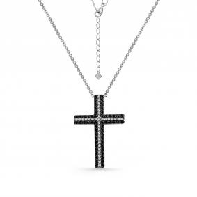 Г08-10-0855-43-00 Колье из серебра с фианитом Серебро 925° Г08-10-0855-43-00 фото