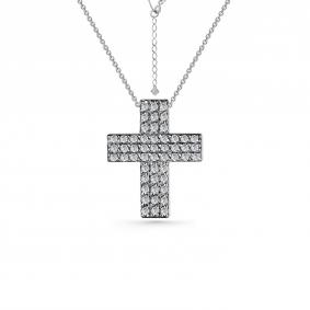 Г08-10-0877-41-00 Колье из серебра с фианитом Серебро 925° Г08-10-0877-41-00 фото