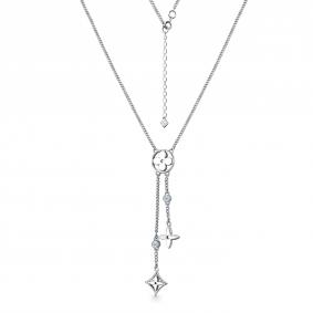 Г08-10-0963-41-00 Колье из серебра с фианитом Серебро 925° Г08-10-0963-41-00 фото