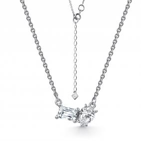 Г08-10-0990-41-00 Колье из серебра с фианитом Серебро 925° Г08-10-0990-41-00 фото