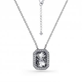 Г08-10-5629-41-00 Колье из серебра с фианитом Серебро 925° Г08-10-5629-41-00 фото