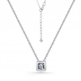 Г08-10-5704-41-00 Колье из серебра с фианитом Серебро 925° Г08-10-5704-41-00 фото