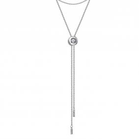 Серебряное колье GRIGORIEV с танцующим фианитом Г08-10-5742-41-00-2 Г08-10-5742-41-00-2 фото