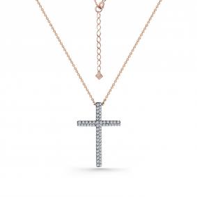 Г08-11-0854-21-00 Колье из красного золота с бриллиантом Золото 585° (красное) Г08-11-0854-21-00 фото