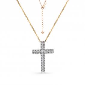 Г08-11-0855-31-00 Колье из красного золота с бриллиантом Золото 585° (красное) Г08-11-0855-31-00 фото