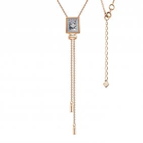 Г08-11-51024-31-00-2 Колье из красного золота с бриллиантом Золото 585° (красное) Г08-11-51024-31-00-2 фото