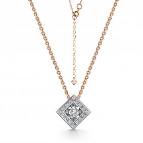 Г08-11-51081-31-00 Колье из красного золота с бриллиантом Золото 585° (красное) Г08-11-51081-31-00 фото