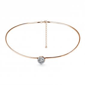 Г08-11-5478-31-00-1 Колье из красного золота с бриллиантом Золото 585° (красное) Г08-11-5478-31-00-1 фото