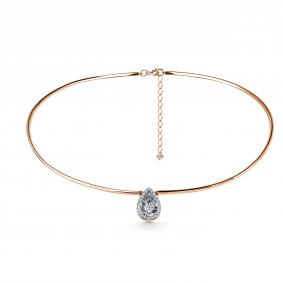 Г08-11-5497-31-00-1 Колье из красного золота с бриллиантом Золото 585° (красное) Г08-11-5497-31-00-1 фото