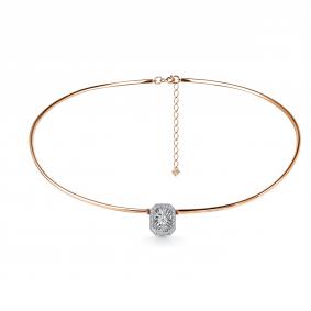 Г08-11-5629-31-00-1 Колье из красного золота с бриллиантом Золото 585° (красное) Г08-11-5629-31-00-1 фото