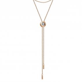 Г08-11-5742-11-00-2 Колье из красного золота с бриллиантом Золото 585° (красное) Г08-11-5742-11-00-2 фото