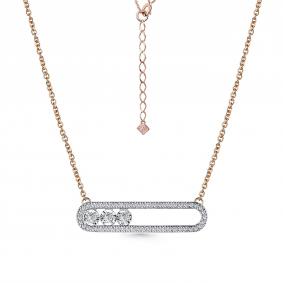 Золотое колье GRIGORIEV с подвижным бриллиантом Г08-11-5895-31-00-1 Г08-11-5895-31-00-1 фото