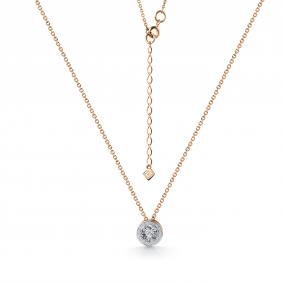 Г08-11-5925-31-00 Колье из красного золота с бриллиантом Золото 585° (красное) Г08-11-5925-31-00 фото