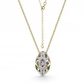 Из лимонного золота GRIGORIEV Г08-13-51041-31-01-1 с бриллиантом и изумрудом Г08-13-51041-31-01-1 фото