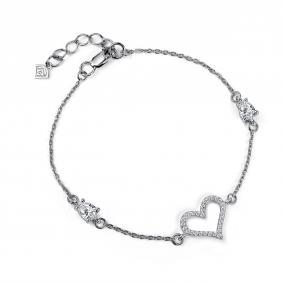 Серебряный браслет GRIGORIEV Г09-10-01265-41-00 с фианитом Г09-10-01265-41-00 фото