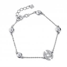 Серебряный браслет GRIGORIEV Г09-10-0635-41-00-1 с фианитом Г09-10-0635-41-00-1 фото