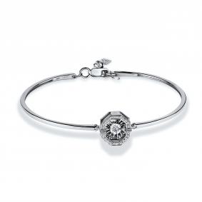 Серебряный браслет GRIGORIEV Г09-10-5630-41-00 с фианитом Г09-10-5630-41-00 фото