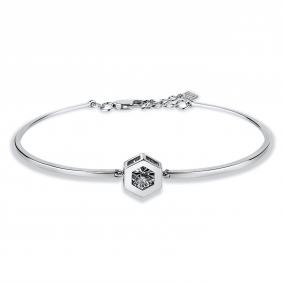 Серебряный браслет GRIGORIEV Г09-10-5745-41-00 с фианитом Г09-10-5745-41-00 фото