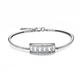 Серебряный браслет GRIGORIEV Г09-10-5872-41-00-1 с фианитом Г09-10-5872-41-00-1 фото