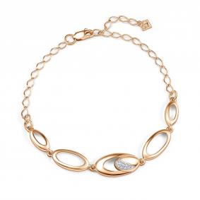 Золотой браслет GRIGORIEV Г09-11-01125-41-00 с фианитом Г09-11-01125-41-00 фото