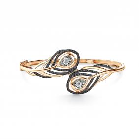 Золотой браслет GRIGORIEV Г09-11-51131-13-00-1 с бриллиантом и чёрным бриллиантом Г09-11-51131-13-00-1 фото