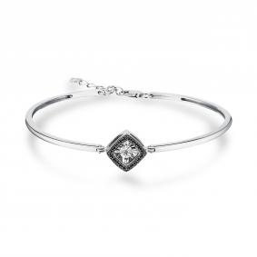 Браслет из белого золота GRIGORIEV Г09-12-5499-33-00 с бриллиантом и чёрным бриллиантом Г09-12-5499-33-00 фото