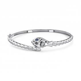 Браслет из белого золота GRIGORIEV Г09-12-5941-31-02 с бриллиантом и сапфиром Г09-12-5941-31-02 фото