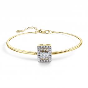 Браслет из лимонного золота GRIGORIEV Г09-13-01048-31-00 с бриллиантом Г09-13-01048-31-00 фото