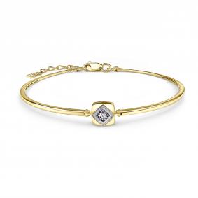 Браслет из лимонного золота GRIGORIEV Г09-13-51126-31-00 с бриллиантом Г09-13-51126-31-00 фото