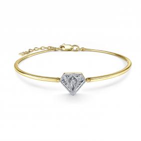 Браслет из лимонного золота GRIGORIEV Г09-13-51198-31-00 с бриллиантом Г09-13-51198-31-00 фото