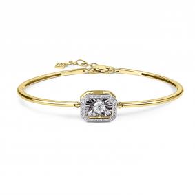 Браслет из лимонного золота GRIGORIEV Г09-13-5629-11-00 с бриллиантом Г09-13-5629-11-00 фото