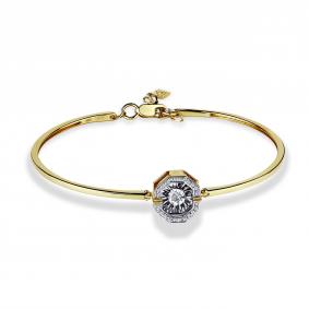 Браслет из лимонного золота GRIGORIEV Г09-13-5630-31-00 с бриллиантом Г09-13-5630-31-00 фото