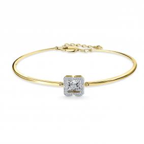 Браслет из лимонного золота GRIGORIEV Г09-13-5889-31-00 с бриллиантом Г09-13-5889-31-00 фото