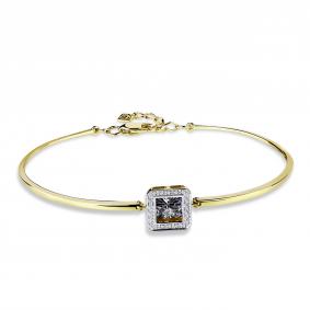 Браслет из лимонного золота GRIGORIEV Г09-13-5890-31-00 с бриллиантом Г09-13-5890-31-00 фото