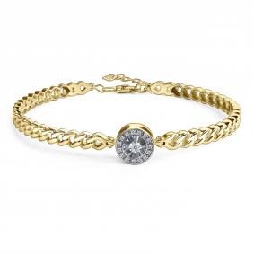 Браслет из лимонного золота GRIGORIEV Г09-13-5912-31-00 с бриллиантом Г09-13-5912-31-00 фото