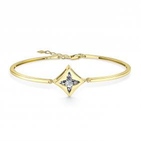 Браслет из лимонного золота GRIGORIEV Г09-13-5958-31-00 с бриллиантом Г09-13-5958-31-00 фото