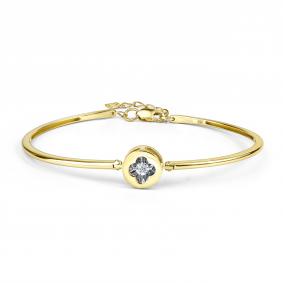 Браслет из лимонного золота GRIGORIEV Г09-13-5986-31-00 с бриллиантом Г09-13-5986-31-00 фото