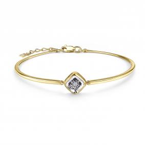 Браслет из лимонного золота GRIGORIEV Г09-13-71396-31-00 с бриллиантом Г09-13-71396-31-00 фото