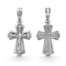 Серебряная подвеска GRIGORIEV Г10-01-0020(с) с фианитом Г10-01-0020(с) фото