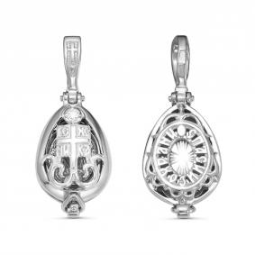 Серебряная подвеска GRIGORIEV Г10-01-0022(с) с фианитом Г10-01-0022(с) фото