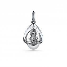 Серебряная подвеска GRIGORIEV Г10-01-0075(с)-Семистрельная с фианитом Г10-01-0075(с)-Семистрельная фото