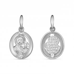 Подвеска из белого золота GRIGORIEV Г10-12-0074-Казанская с бриллиантом Г10-12-0074-Казанская фото