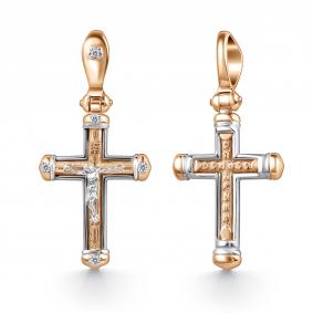 Золотая подвеска GRIGORIEV Г10-14-0014 с бриллиантом Г10-14-0014 фото