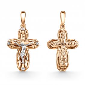 Золотая подвеска GRIGORIEV Г10-14-0035 с бриллиантом Г10-14-0035 фото