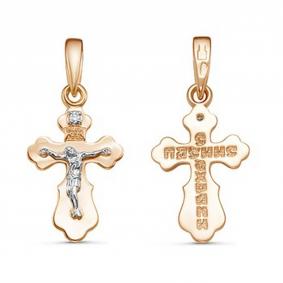 Золотая подвеска GRIGORIEV Г10-14-0068 с бриллиантом Г10-14-0068 фото