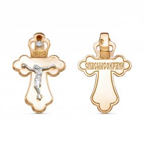 Золотая подвеска GRIGORIEV Г10-14-0072 с бриллиантом Г10-14-0072 фото