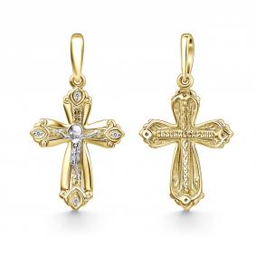 Подвеска из лимонного золота GRIGORIEV Г10-16-0001 с бриллиантом Г10-16-0001 фото