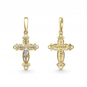 Подвеска из лимонного золота GRIGORIEV Г10-16-0013 с бриллиантом Г10-16-0013 фото