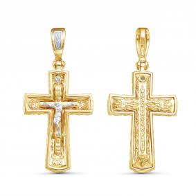 Подвеска из лимонного золота GRIGORIEV Г10-16-0024 с бриллиантом Г10-16-0024 фото